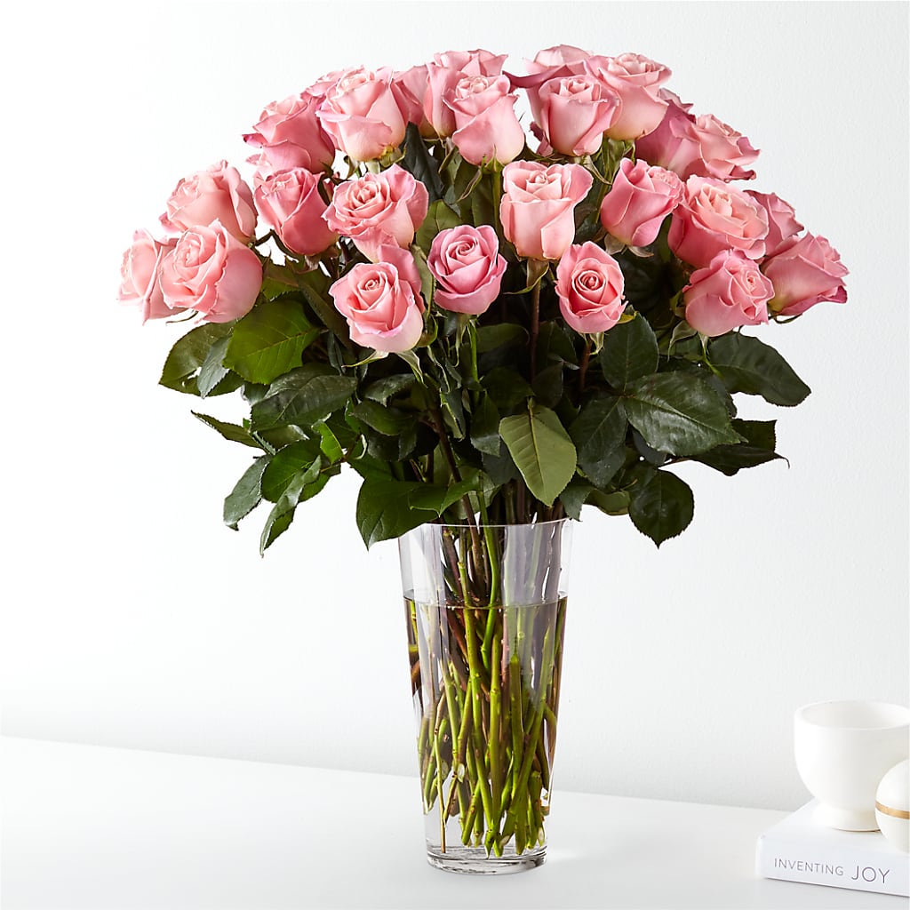 Long Stem Pink Rose Bouquet – Realm Of Blooms, Carnegie PA
