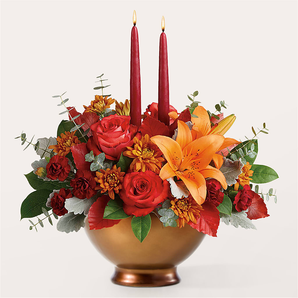 Fruits of Fall Centerpiece – Realm Of Blooms, Carnegie PA