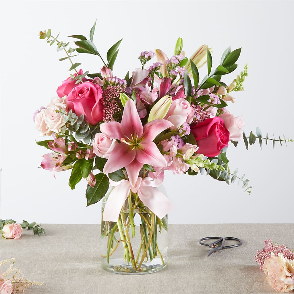 Pink Ribbon - A Florist Original – Realm Of Blooms, Carnegie PA
