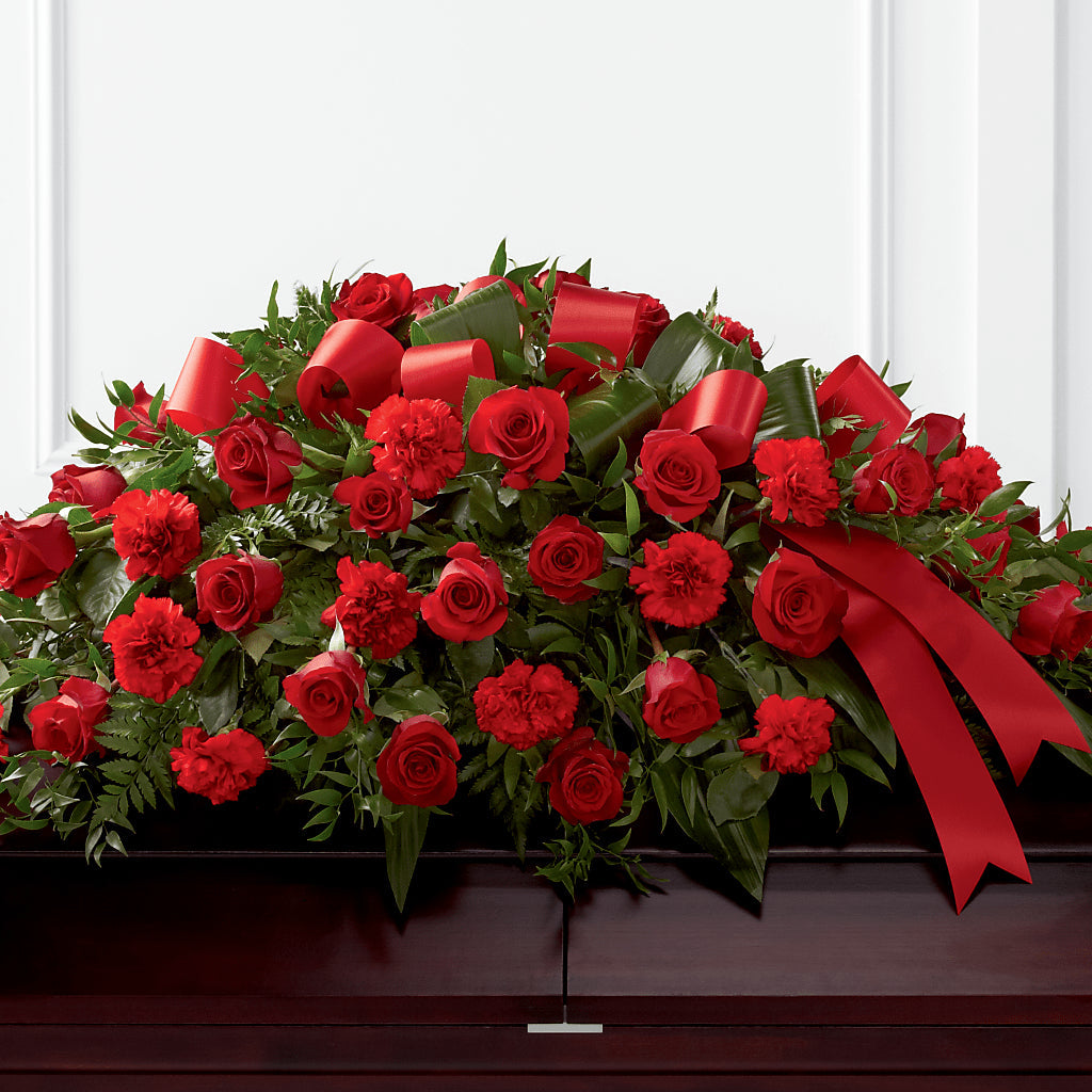 Tribute of Life Casket Spray – Realm Of Blooms, Carnegie PA