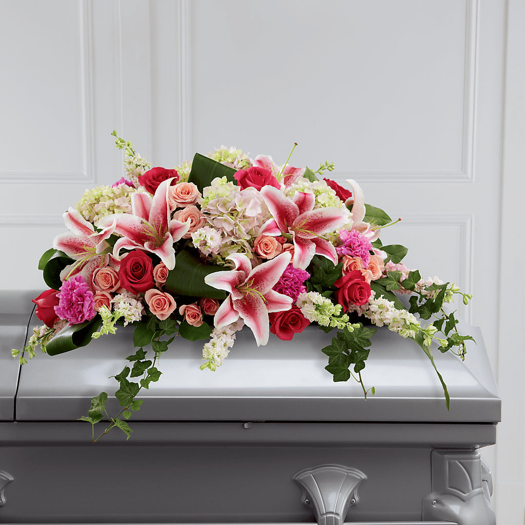 Splendid Grace Casket Spray – Realm Of Blooms, Carnegie PA