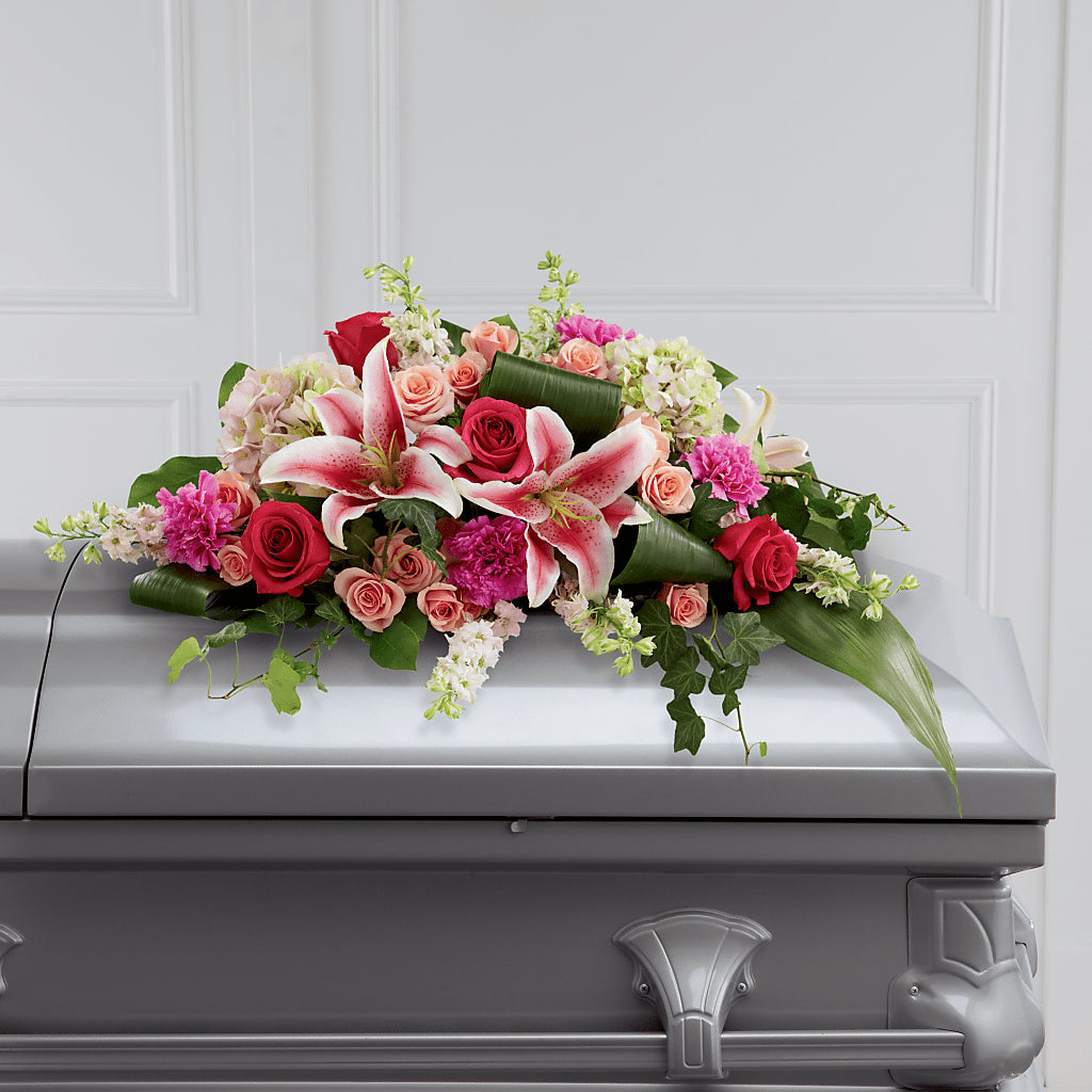 Splendid Grace Casket Spray – Realm Of Blooms, Carnegie PA