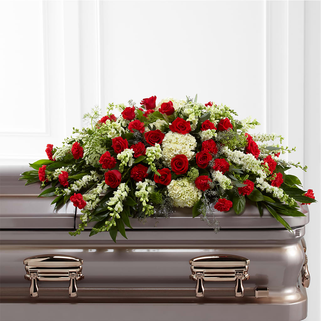 Sincerity Casket Spray – Realm Of Blooms, Carnegie PA