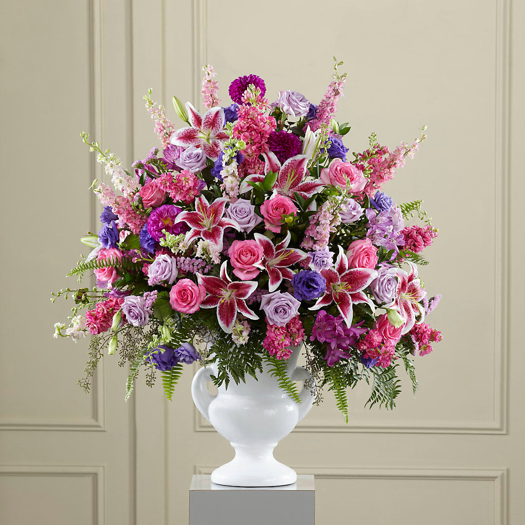 Peaceful Tribute Arrangement – Realm Of Blooms, Carnegie PA
