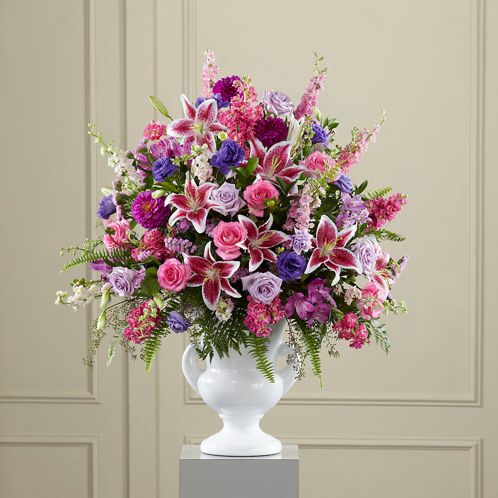 Peaceful Tribute Arrangement – Realm Of Blooms, Carnegie PA