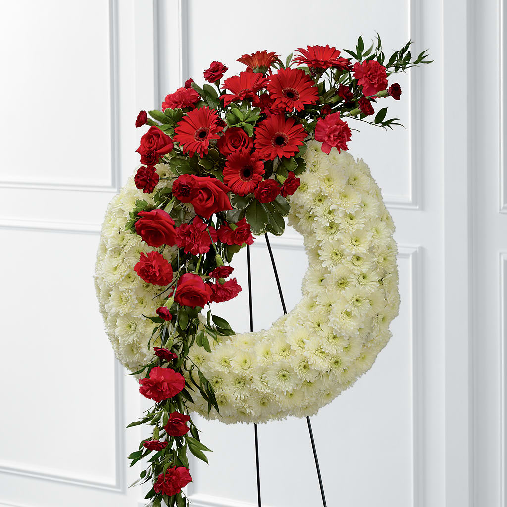 Graceful Tribute Wreath – Realm Of Blooms, Carnegie PA