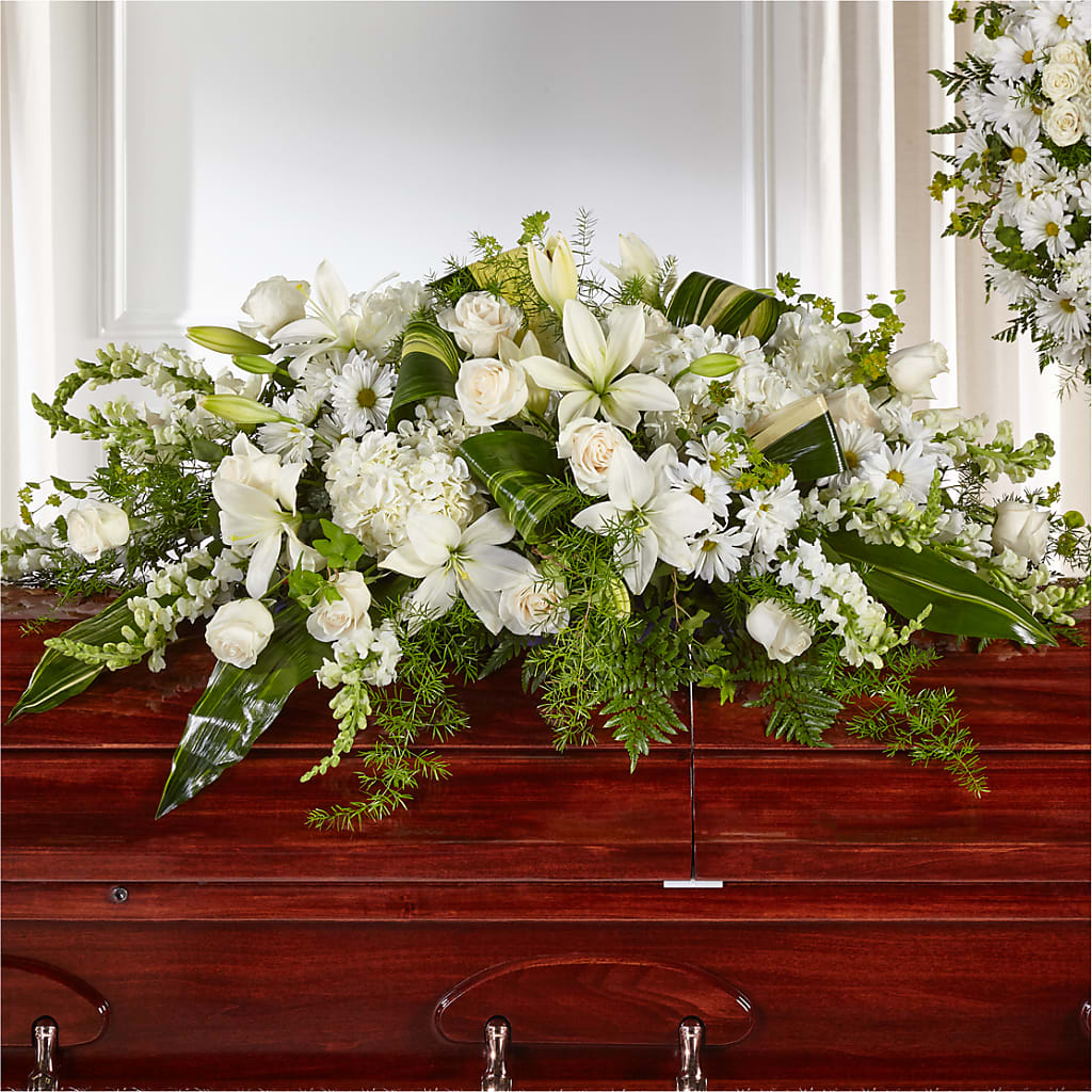 Abundance Casket Spray – Realm Of Blooms, Carnegie PA
