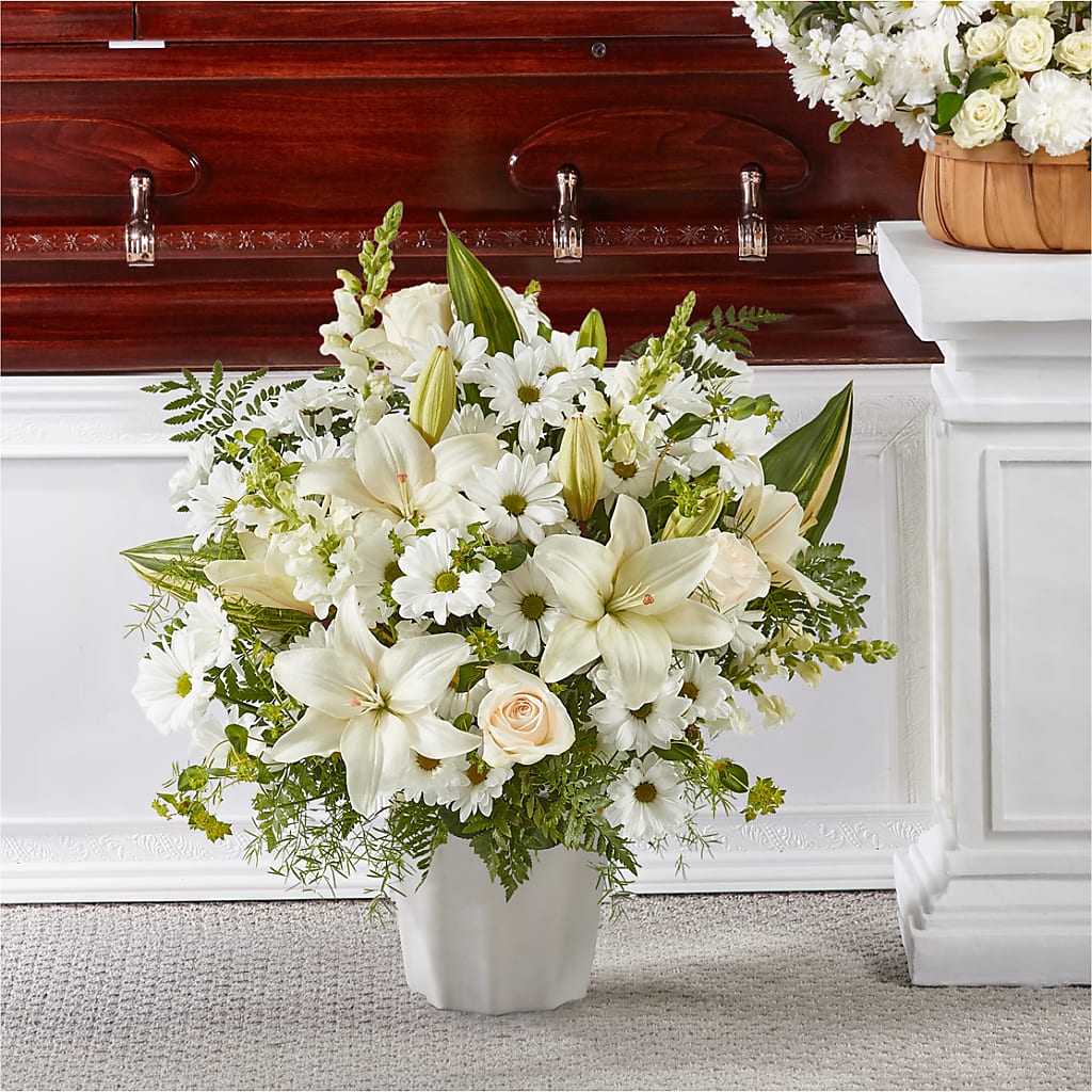 Thoughts of Tranquility Floor Basket – Realm Of Blooms, Carnegie PA