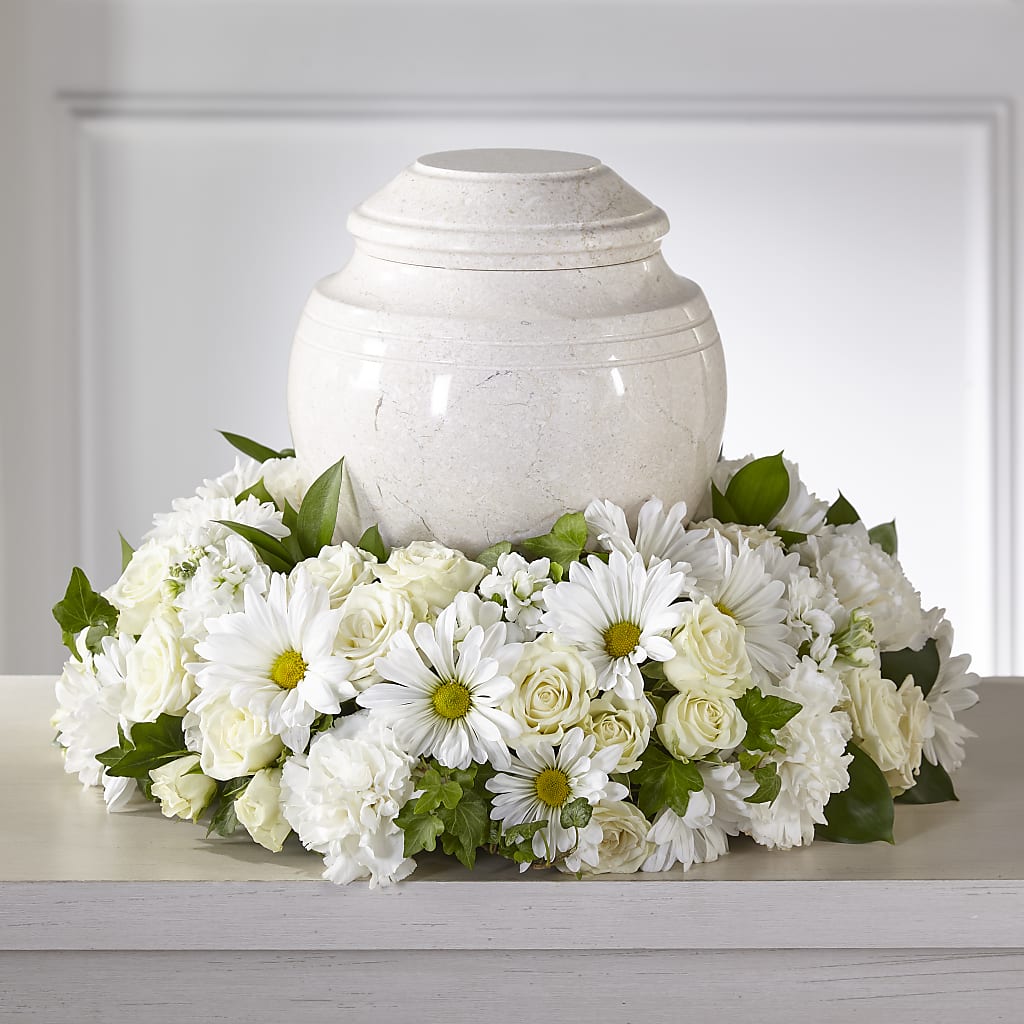 Ivory Gardens Cremation Adornment – Realm Of Blooms, Carnegie PA