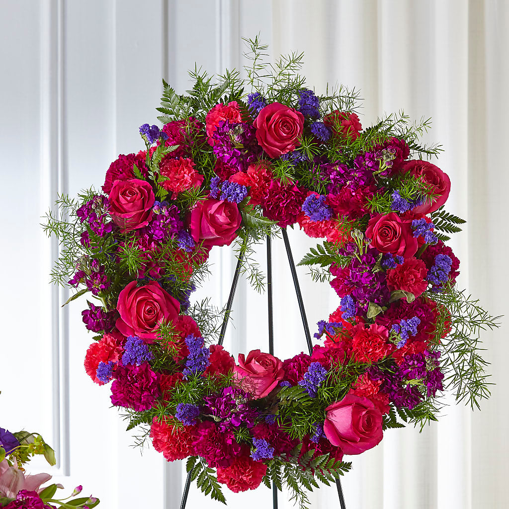 Calming Colors Wreath – Realm Of Blooms, Carnegie PA