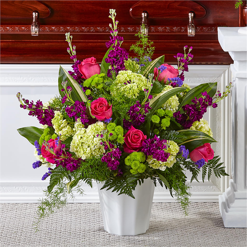 Beautiful Horizons Floor Basket – Realm Of Blooms, Carnegie PA