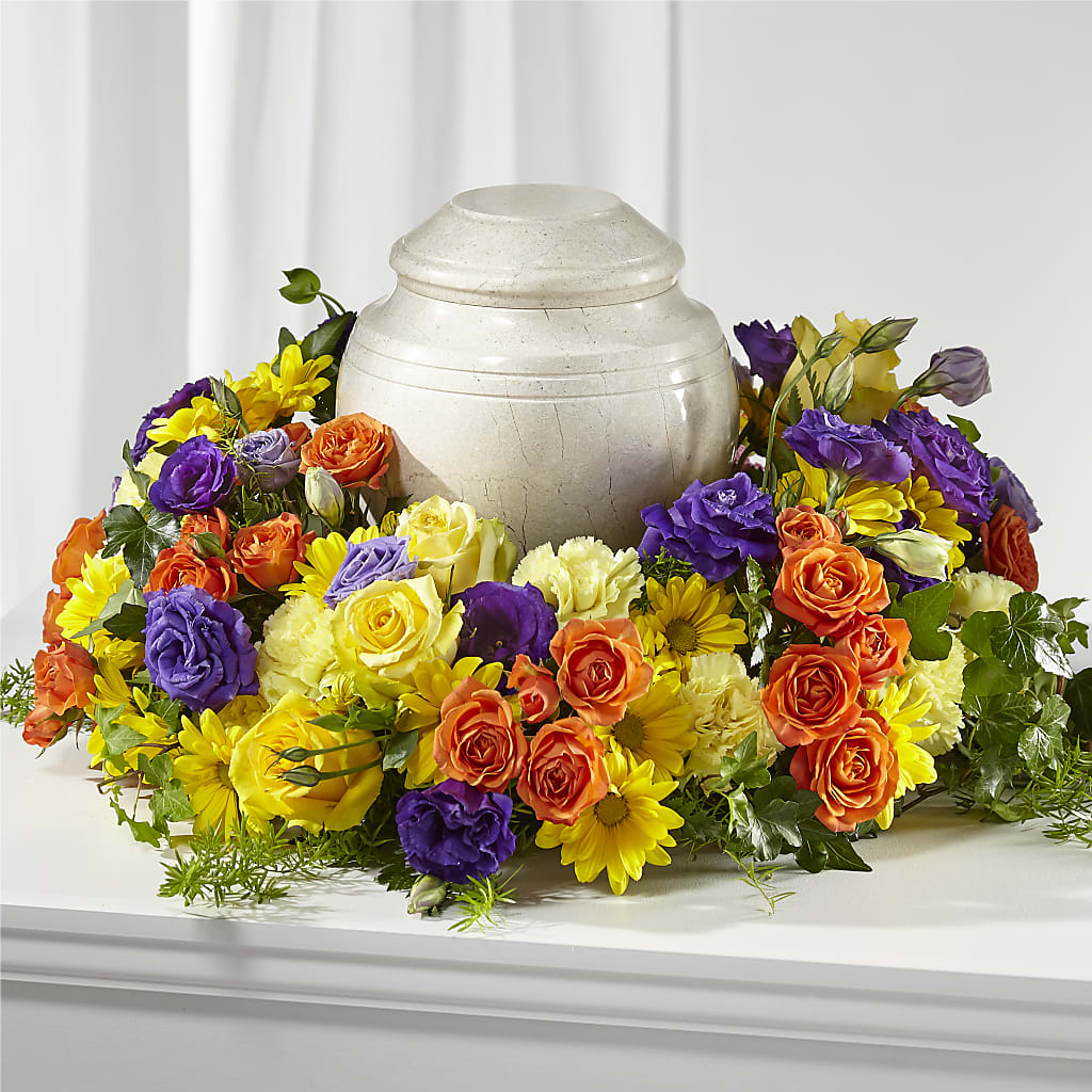 Blossoms of Remembrance Cremation Adornment – Realm Of Blooms, Carnegie PA