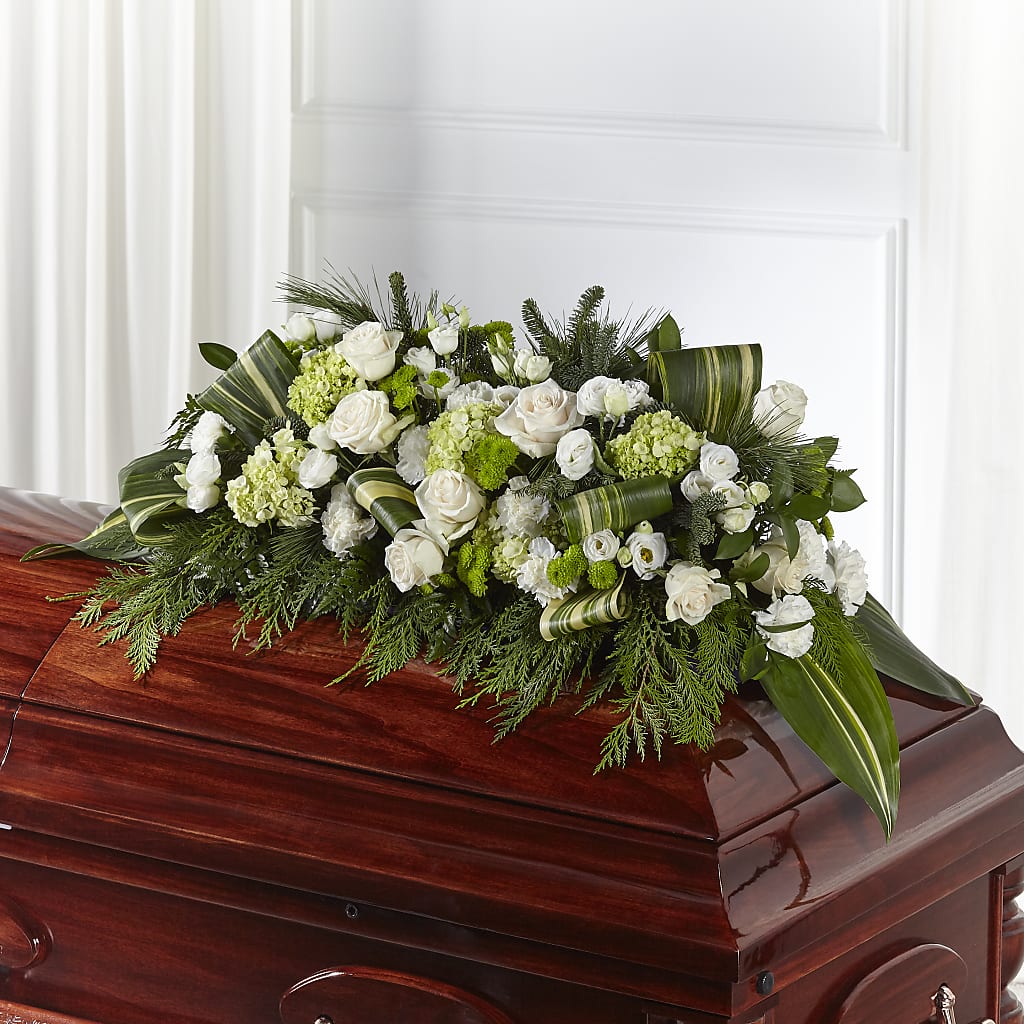 Hopeful Gesture Casket Spray – Realm Of Blooms, Carnegie PA
