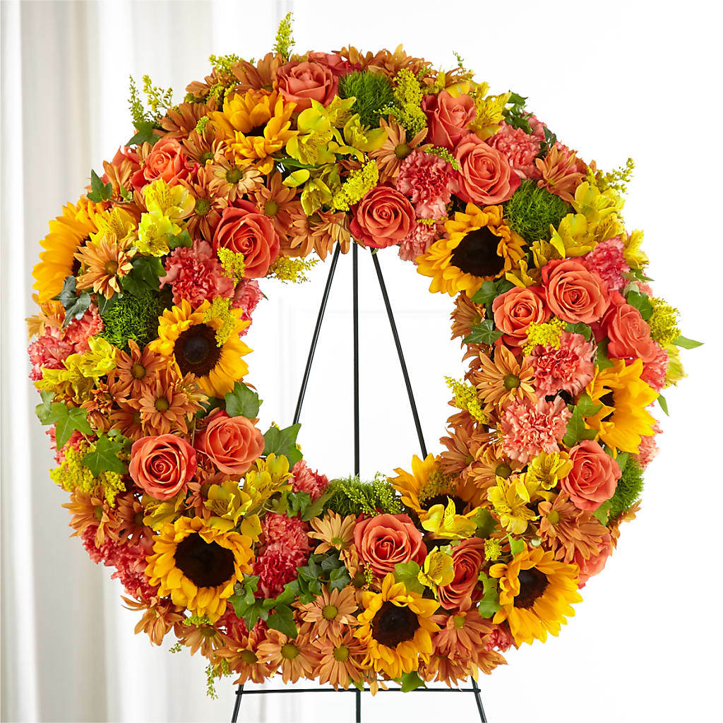 Autumnal Memories Wreath (Standard) – Realm Of Blooms, Carnegie PA