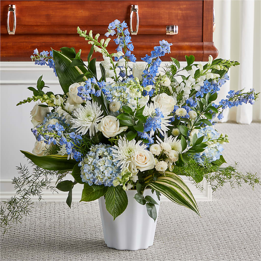 Everlasting Memories Floor Basket – Realm Of Blooms, Carnegie PA