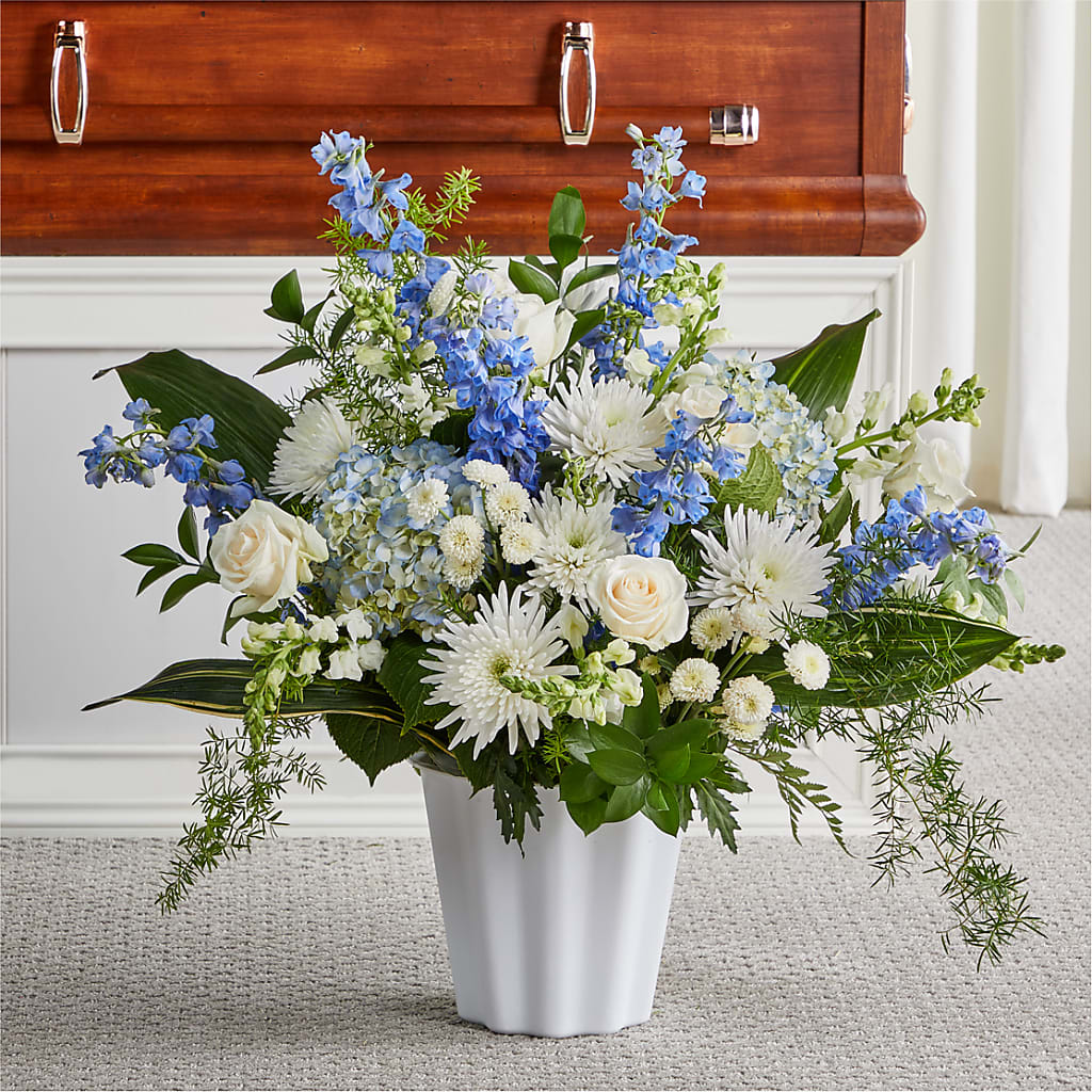 Everlasting Memories Floor Basket – Realm Of Blooms, Carnegie PA