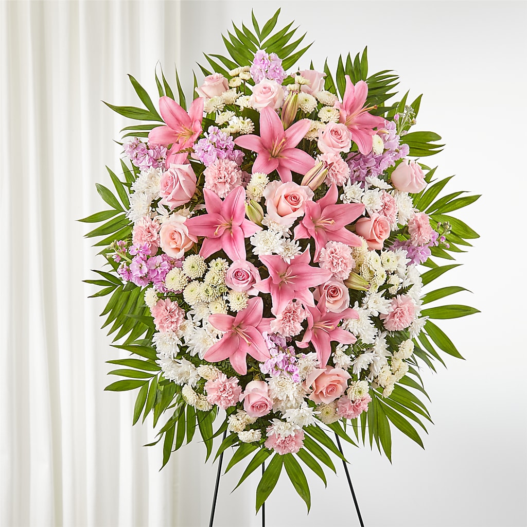 Offering Solace Standing Spray – Realm Of Blooms, Carnegie PA