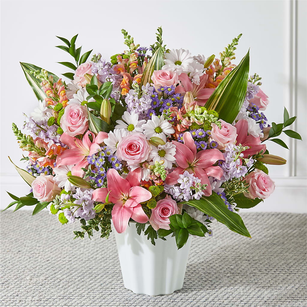 Abundant Compassion Floor Basket – Realm Of Blooms, Carnegie PA
