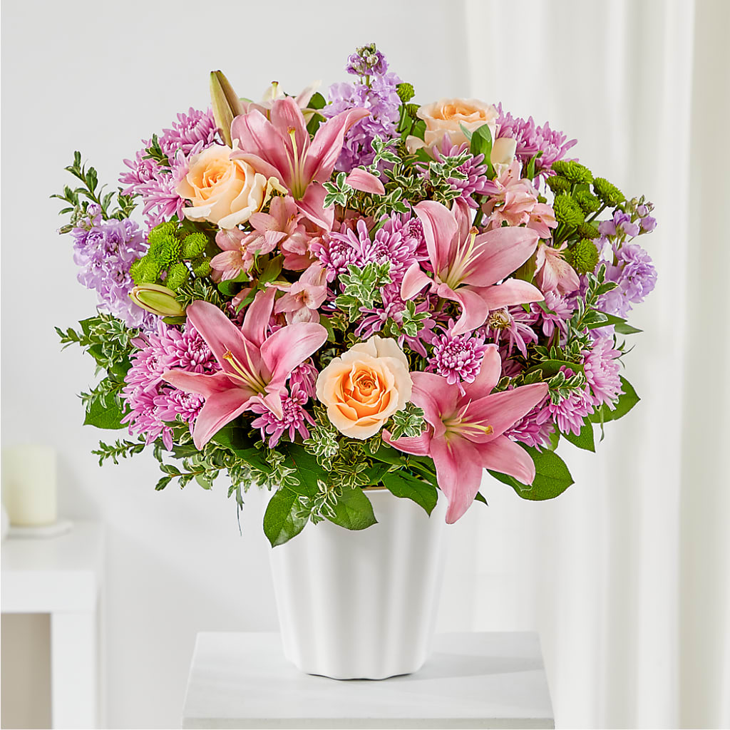Supportive Embrace Tabletop Basket – Realm Of Blooms, Carnegie PA