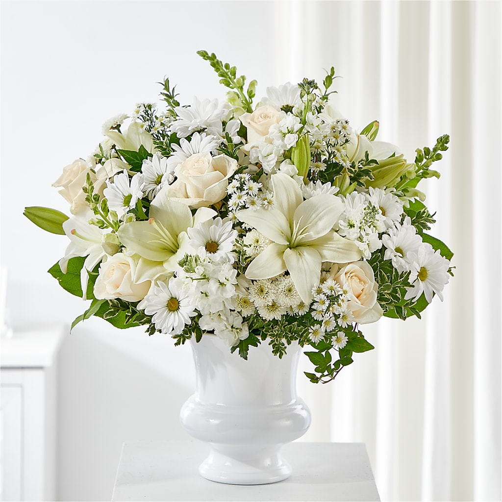 Uplifting Urn Arrangement – Realm Of Blooms, Carnegie PA