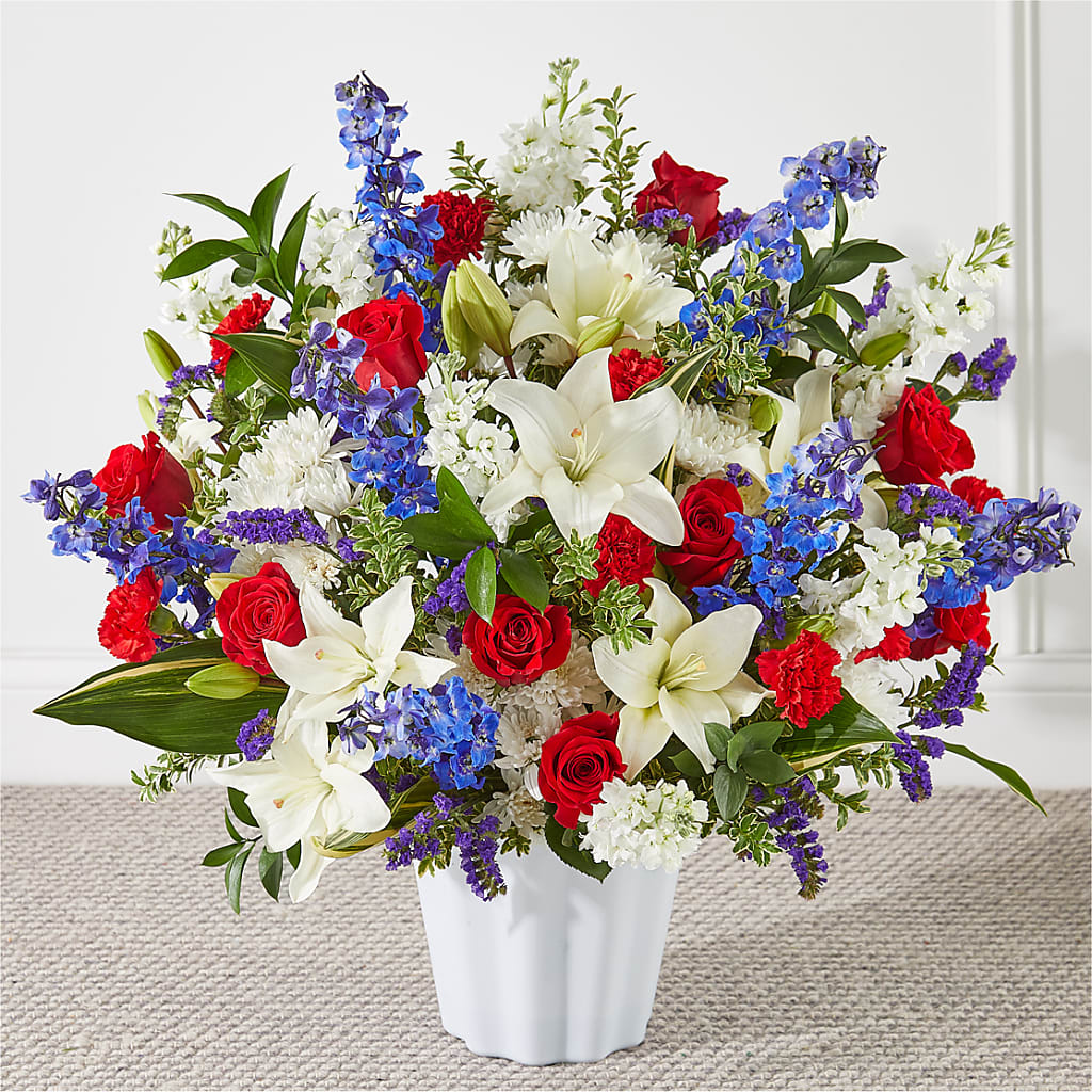 Consoled Floor Basket – Realm Of Blooms, Carnegie PA