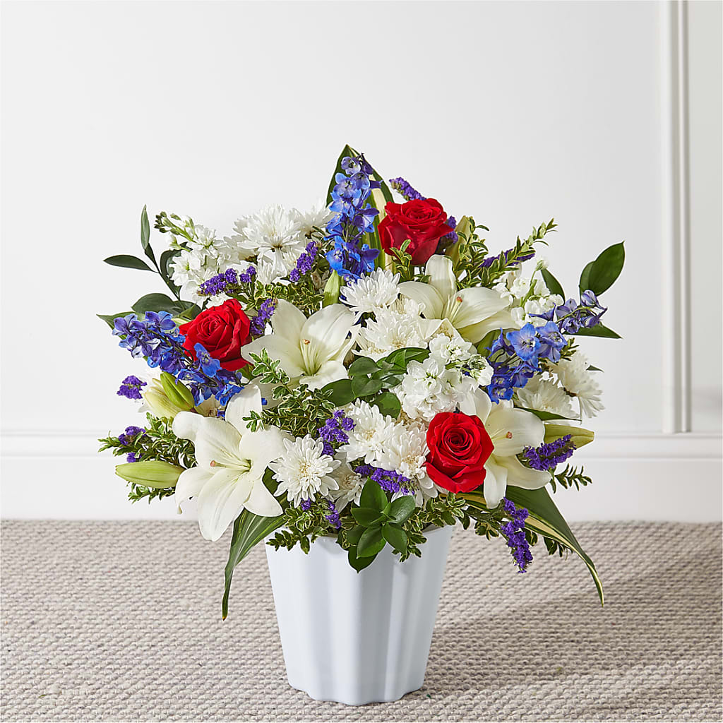 Consoled Floor Basket – Realm Of Blooms, Carnegie PA