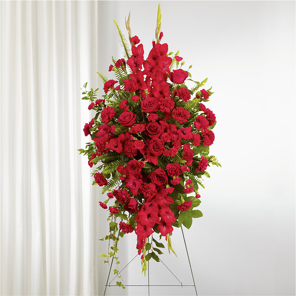 From the Heart Standing Spray – Realm Of Blooms, Carnegie PA