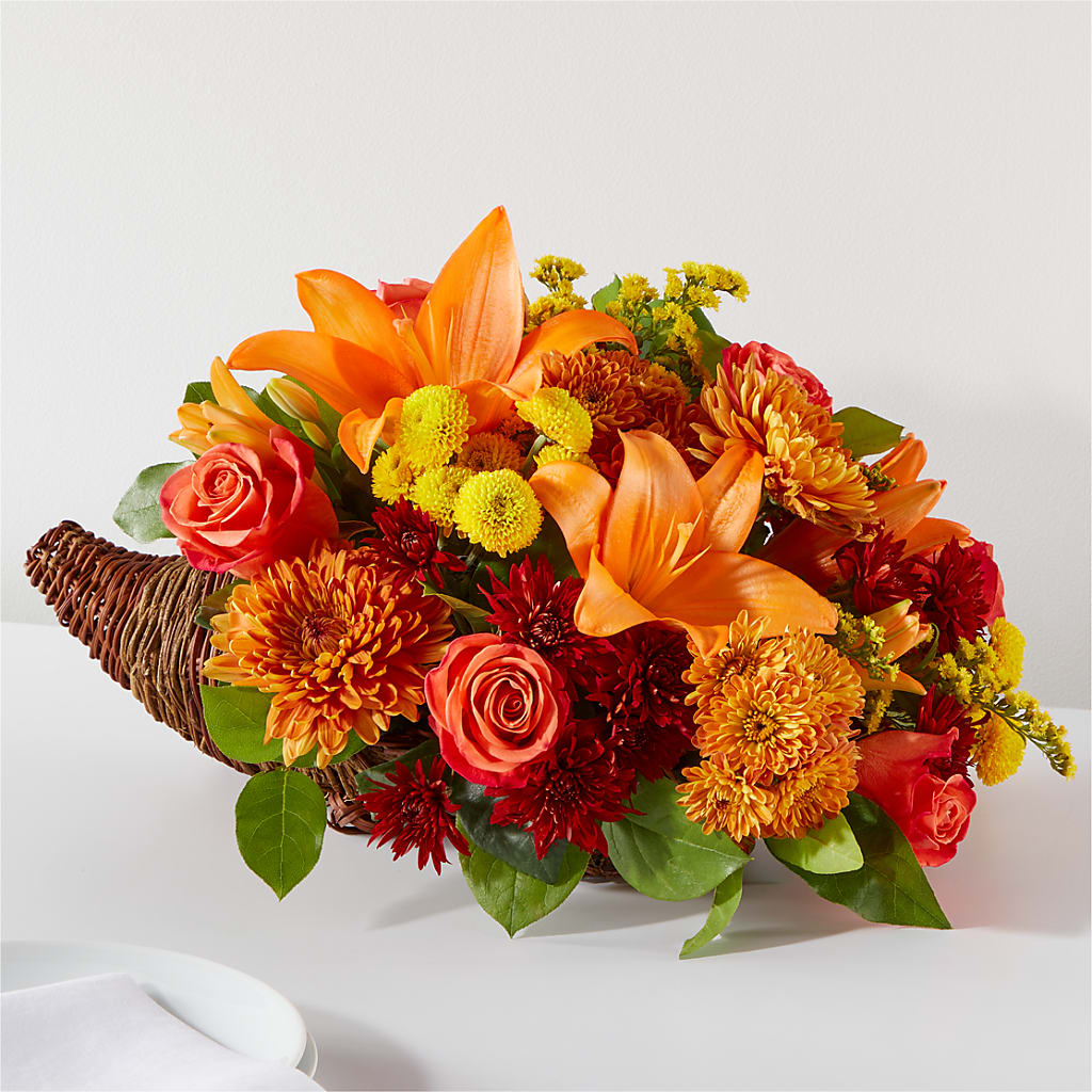 Bouquet of Blessings Cornucopia – Realm Of Blooms, Carnegie PA