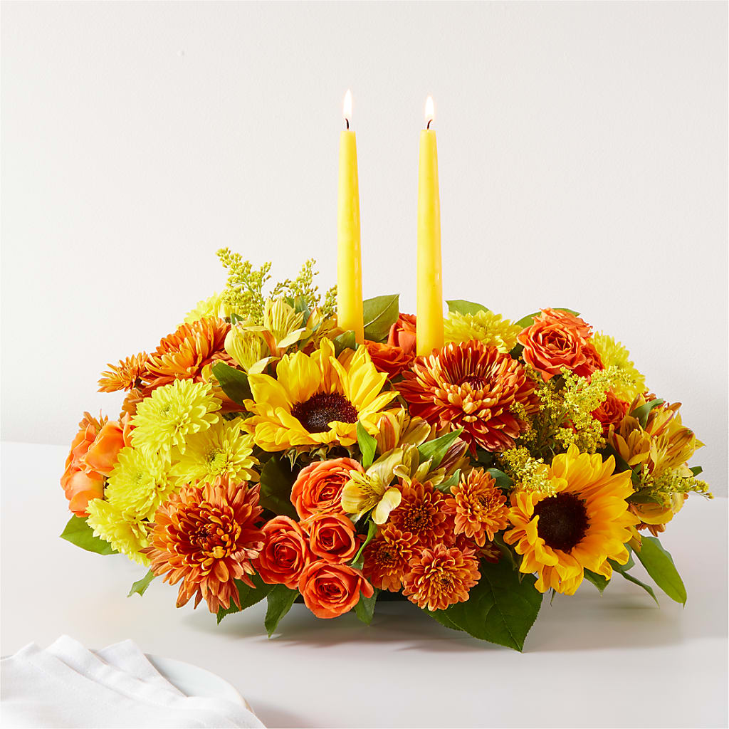 Autumn Harmony Centerpiece – Realm Of Blooms, Carnegie PA