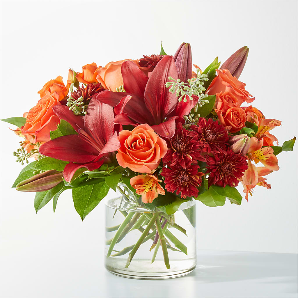 Crimson Leaves Bouquet – Realm Of Blooms, Carnegie PA