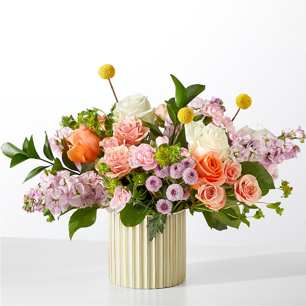 French Market Bouquet with Ivory Vase – Realm Of Blooms, Carnegie PA