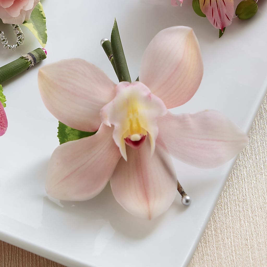 Pink Cymbidium Boutonniere – Realm Of Blooms, Carnegie PA