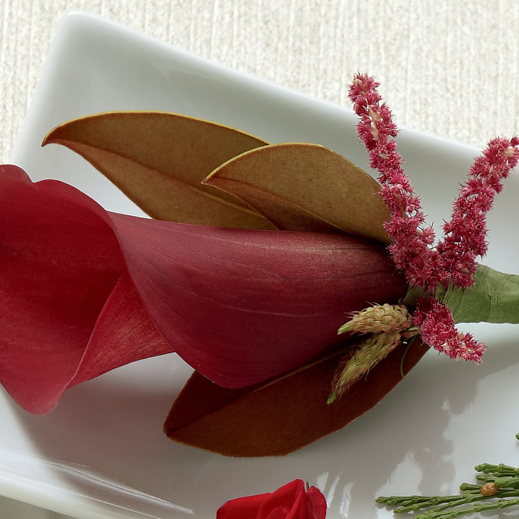 Red Calla Boutonniere – Realm Of Blooms, Carnegie PA