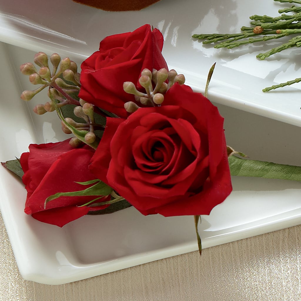 Red Spray Rose Boutonniere – Realm Of Blooms, Carnegie PA