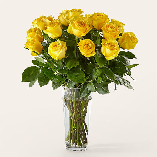 Long Stem Yellow Rose Bouquet –  Realm Of Blooms, Carnegie PA