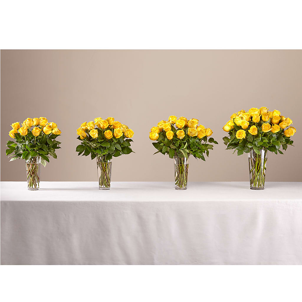 Long Stem Yellow Rose Bouquet –  Realm Of Blooms, Carnegie PA