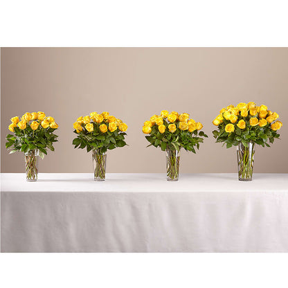 Long Stem Yellow Rose Bouquet –  Realm Of Blooms, Carnegie PA