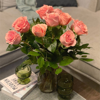 Long Stem Pink Rose Bouquet –  Realm Of Blooms, Carnegie PA