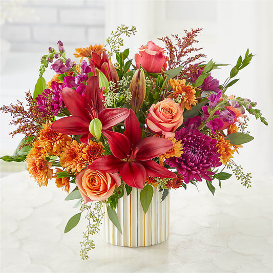 Burgundy Landscape Bouquet –  Realm Of Blooms, Carnegie PA