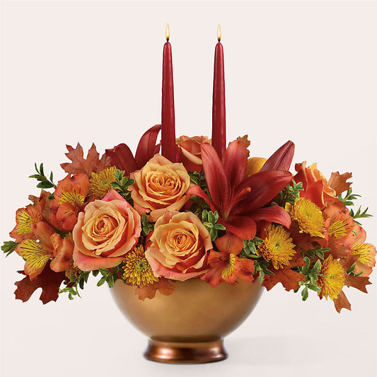 Harvest Table Centerpiece –  Realm Of Blooms, Carnegie PA