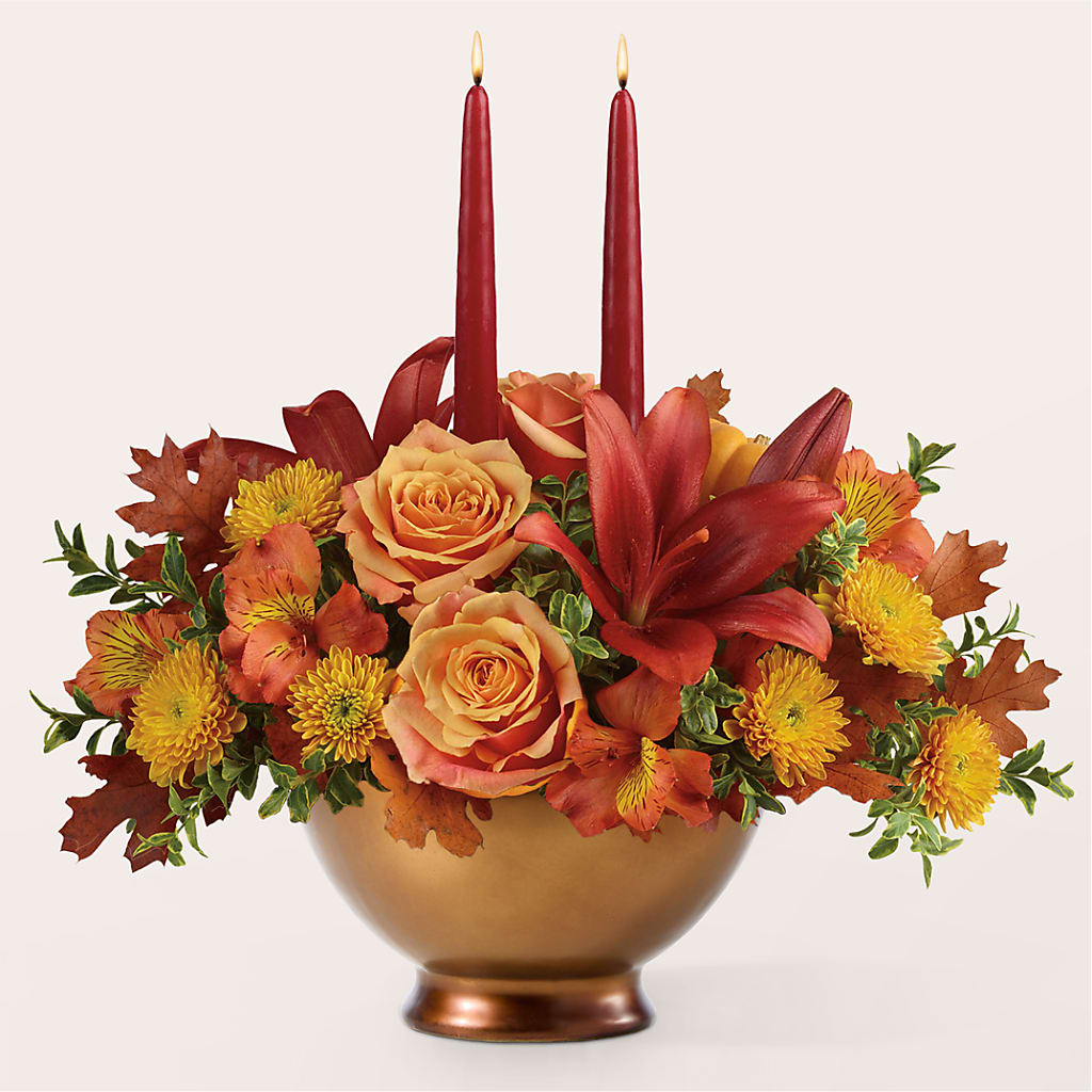 Harvest Table Centerpiece –  Realm Of Blooms, Carnegie PA