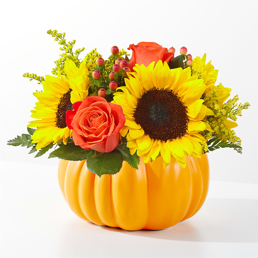 Pick of the Patch Pumpkin Bouquet –  Realm Of Blooms, Carnegie PA