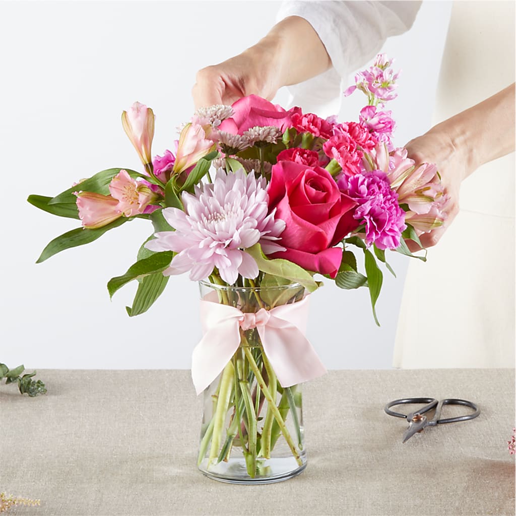 Pink Ribbon - A Florist Original –  Realm Of Blooms, Carnegie PA