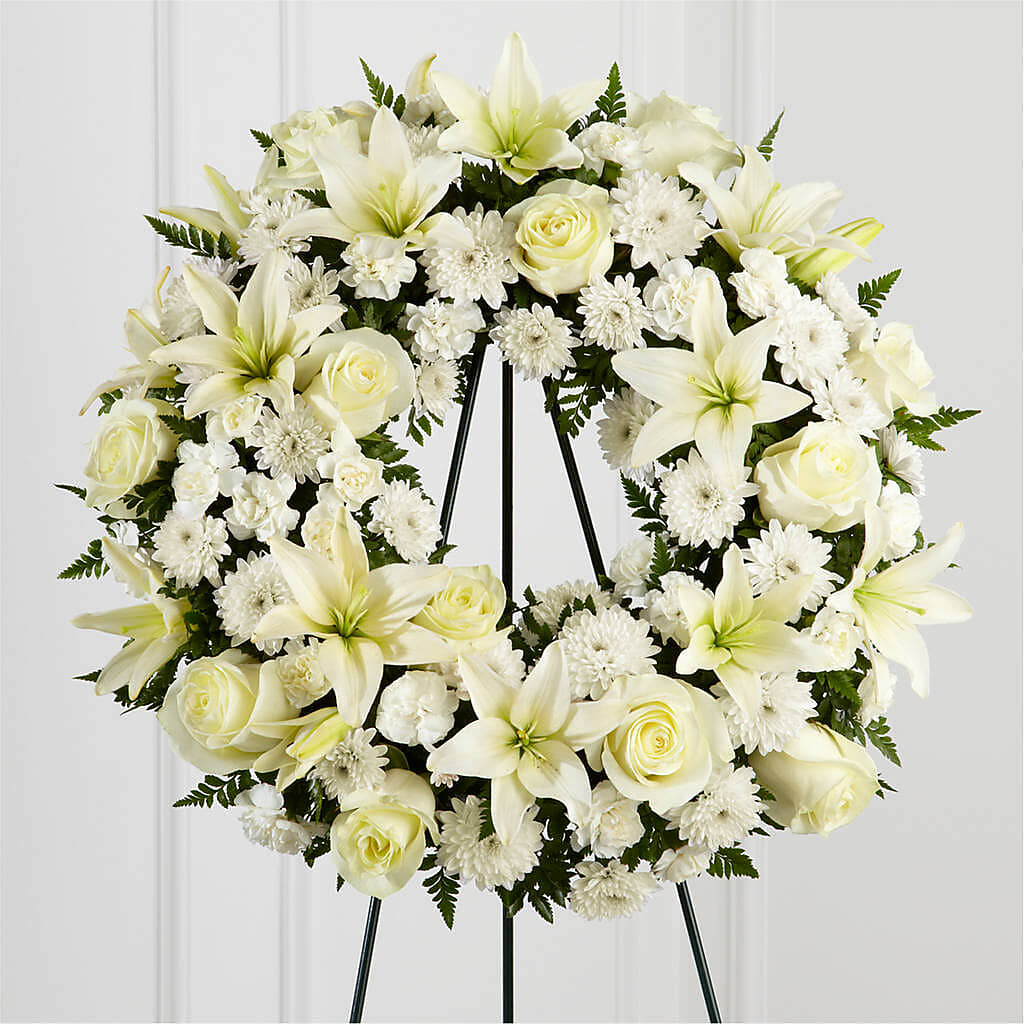 Treasured Tribute Wreath –  Realm Of Blooms, Carnegie PA