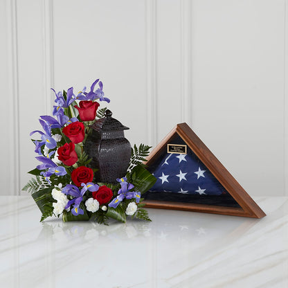Patriotic Tribute Arrangement –  Realm Of Blooms, Carnegie PA