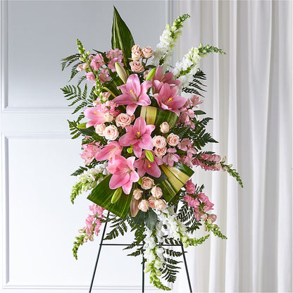 Elegant Embrace Standing Spray –  Realm Of Blooms, Carnegie PA