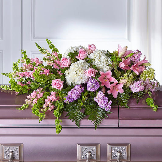 Life's Gratitude Casket Spray –  Realm Of Blooms, Carnegie PA