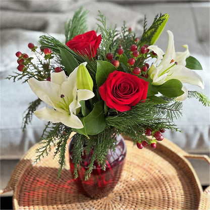 Evergreen Delight Bouquet –  Realm Of Blooms, Carnegie PA